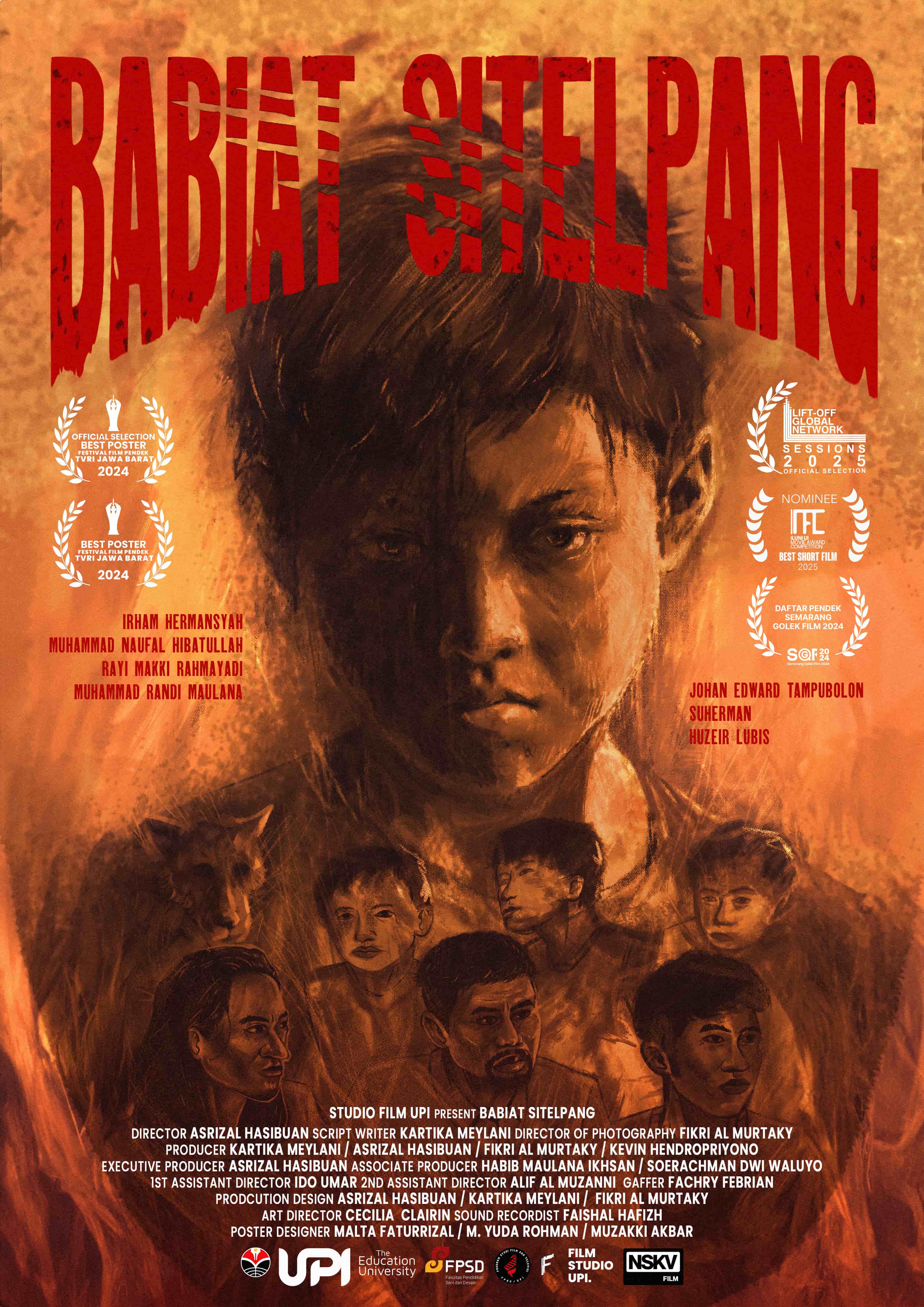 Babiat Sitelpang poster with festival laurels